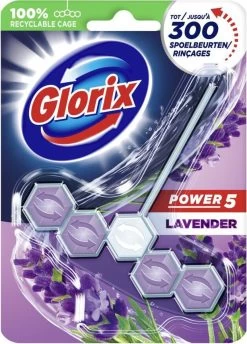 Glorix Power 5 Toiletblokken - Lavendel - 9 Stuks - Voordeelverpakking -Schoonmaakartikelen Winkel 861x1200 2