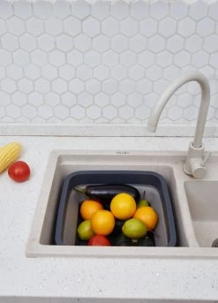 YUGN BLACK Opvouwbare Afwasteil 9 Liter - Afwasbak Teil Wasteil - Afwasbak Vierkant - Afwasteil Opvouwbaar - Ruimtebesparend - Cadeau Tip -Schoonmaakartikelen Winkel 863x1200