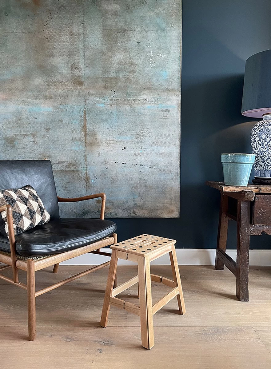 PUHLMANN - Inklapbare Kruk, JAMES, Hout, 41 Cm Hoog, Max 150 Kilo 4 PUHLMANN - Inklapbare Kruk, JAMES, Hout, 41 Cm Hoog, Max 150 Kilo - Afbeelding 2