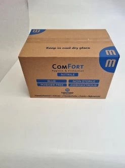 Merkloos Comfort Nitril Wegwerp Handschoenen - Poedervrij - Blauw - Maat M - 100 Stuks -Schoonmaakartikelen Winkel 899x1200 21