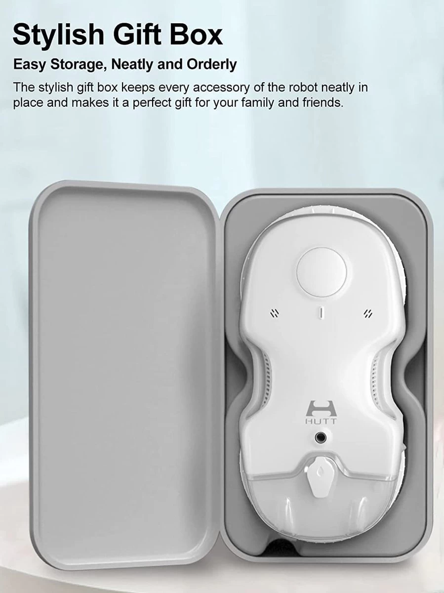 Hutt C6 Robot Ramen Reiniger Met Afstandsbediening - Ramen Wassen - Automatisch - Afstandsbediening - Anti Val - Wit 8 Hutt C6 Robot Ramen Reiniger Met Afstandsbediening - Ramen Wassen - Automatisch - Afstandsbediening - Anti Val - Wit - Afbeelding 6