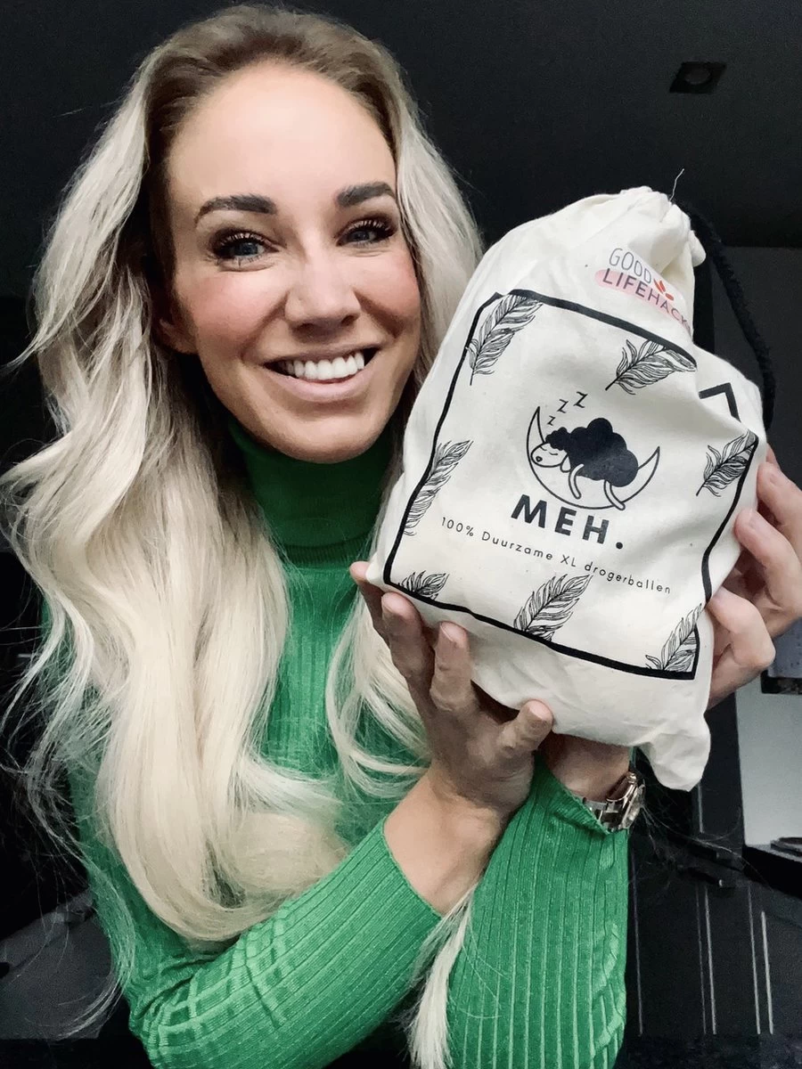 Goodlifehacks Originele XL 6 Stuks Drogerballen - Wasbollen - Wasverzachter - Zero Waste Dryerballs - Duurzaam - Herbruikbare Droogballen - Wit & Grijs - Energie Besparen 4 Goodlifehacks Originele XL 6 Stuks Drogerballen - Wasbollen - Wasverzachter - Zero Waste Dryerballs - Duurzaam - Herbruikbare Droogballen - Wit & Grijs - Energie Besparen - Afbeelding 2