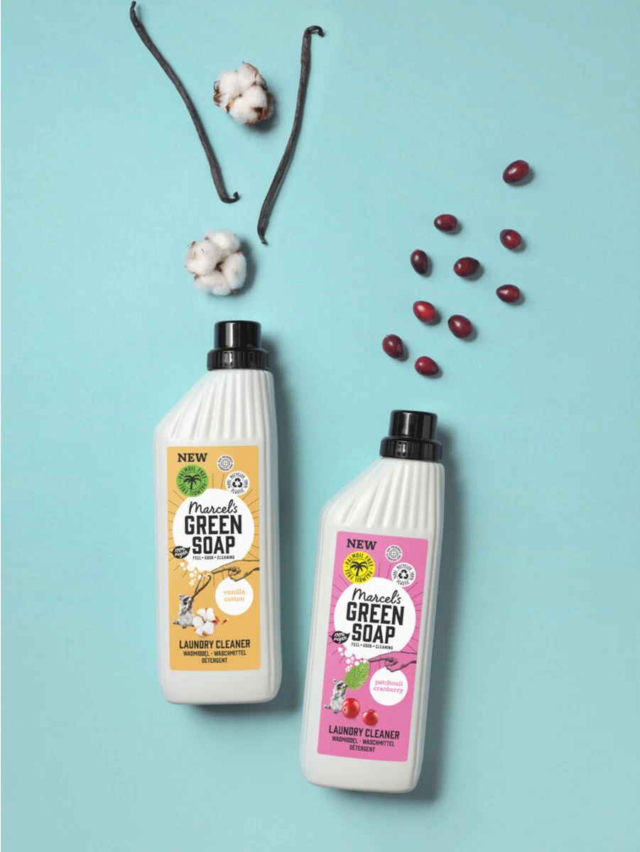 Marcel's Green Soap Wasmiddel Patchouli & Cranberry - 6 X 1 Liter 9 Marcel's Green Soap Wasmiddel Patchouli & Cranberry - 6 X 1 Liter - Afbeelding 7