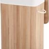 FEDEC Bamboe Wasmand 72L - Deksel En Uitneembare Linnen Waszak - 29x39x57 CM 2 FEDEC Bamboe Wasmand 72L - Deksel En Uitneembare Linnen Waszak - 29x39x57 CM -Schoonmaakartikelen Winkel 907x1200 1