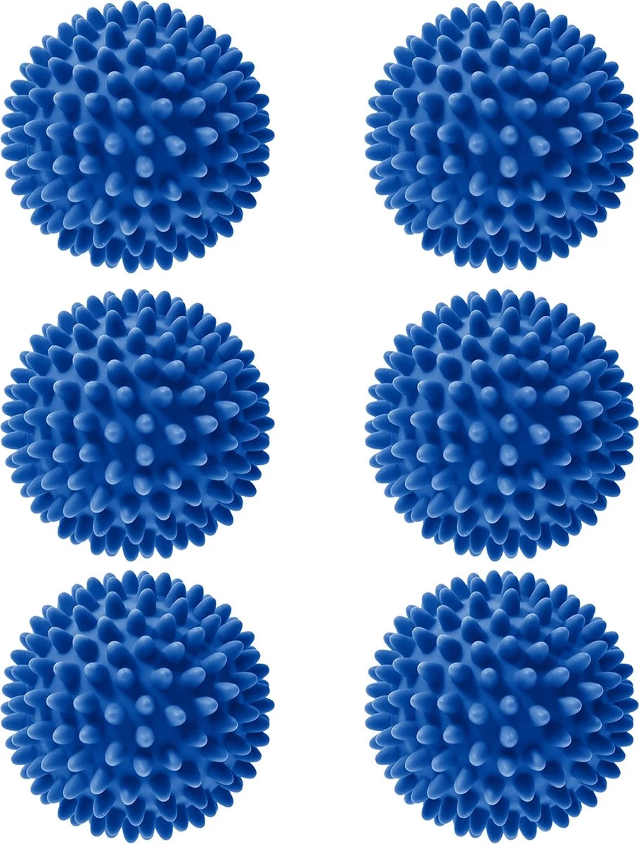Roegaarden Drogerballen - Wasbollen - 6 Stuks - Siliconen - Sneller Droog - Anti-kreuk 3 Roegaarden Drogerballen - Wasbollen - 6 Stuks - Siliconen - Sneller Droog - Anti-kreuk