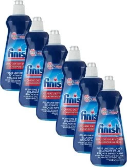 Finish Glansspoelmiddel Regular Vaatwasmiddel - 6x 400 ML - Voordeelpak