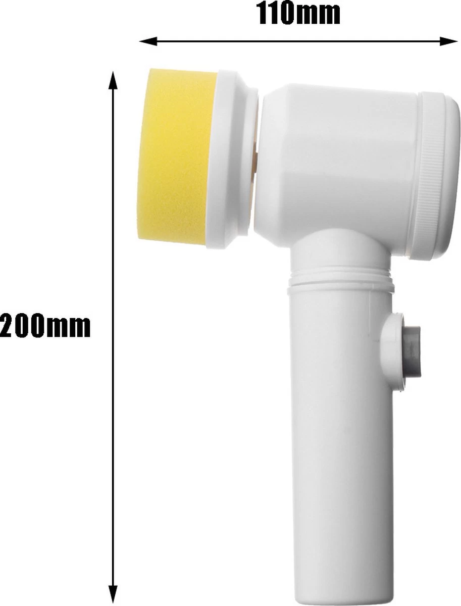 V&P Magic Brush - Elektrische Multifunctionele Schoonmaakborstel - 3 Opzetstukken - Wasborstel - Poetsmachine - Schrobborstel - Handborstel - Werkborstel - Schrobber - Boorborstel - Schoonmaakmiddelen - Reinigingsborstel 6 V&P Magic Brush - Elektrische Multifunctionele Schoonmaakborstel - 3 Opzetstukken - Wasborstel - Poetsmachine - Schrobborstel - Handborstel - Werkborstel - Schrobber - Boorborstel - Schoonmaakmiddelen - Reinigingsborstel - Afbeelding 4