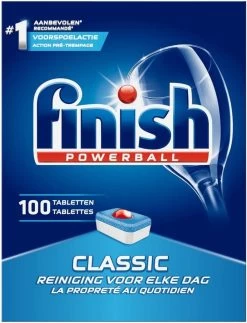 Finish Classic Regular Vaatwastabletten - 100 Stuks -Schoonmaakartikelen Winkel 917x1200