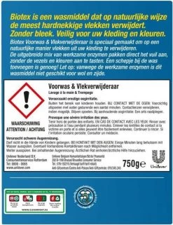 Biotex Waspoeder Voorwas & Waskrachtversterker - 750 Gram -Schoonmaakartikelen Winkel 923x1200