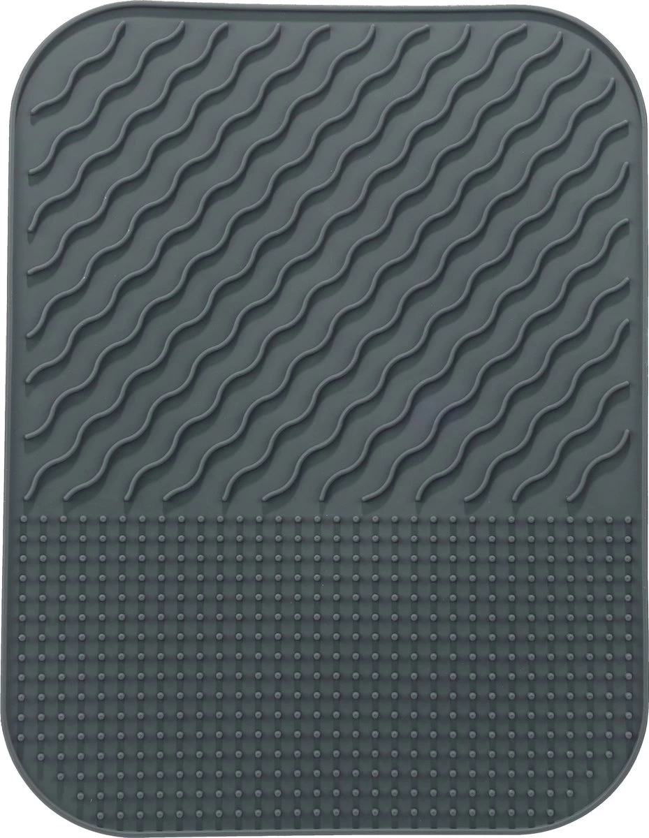 YUNICS® Afdruipmat - Afdruiprek - Vaat Afwas Droogmat - Pannenonderzetter - Hitte Bestendig - 34x27 Cm 3 YUNICS® Afdruipmat - Afdruiprek - Vaat Afwas Droogmat - Pannenonderzetter - Hitte Bestendig - 34x27 Cm