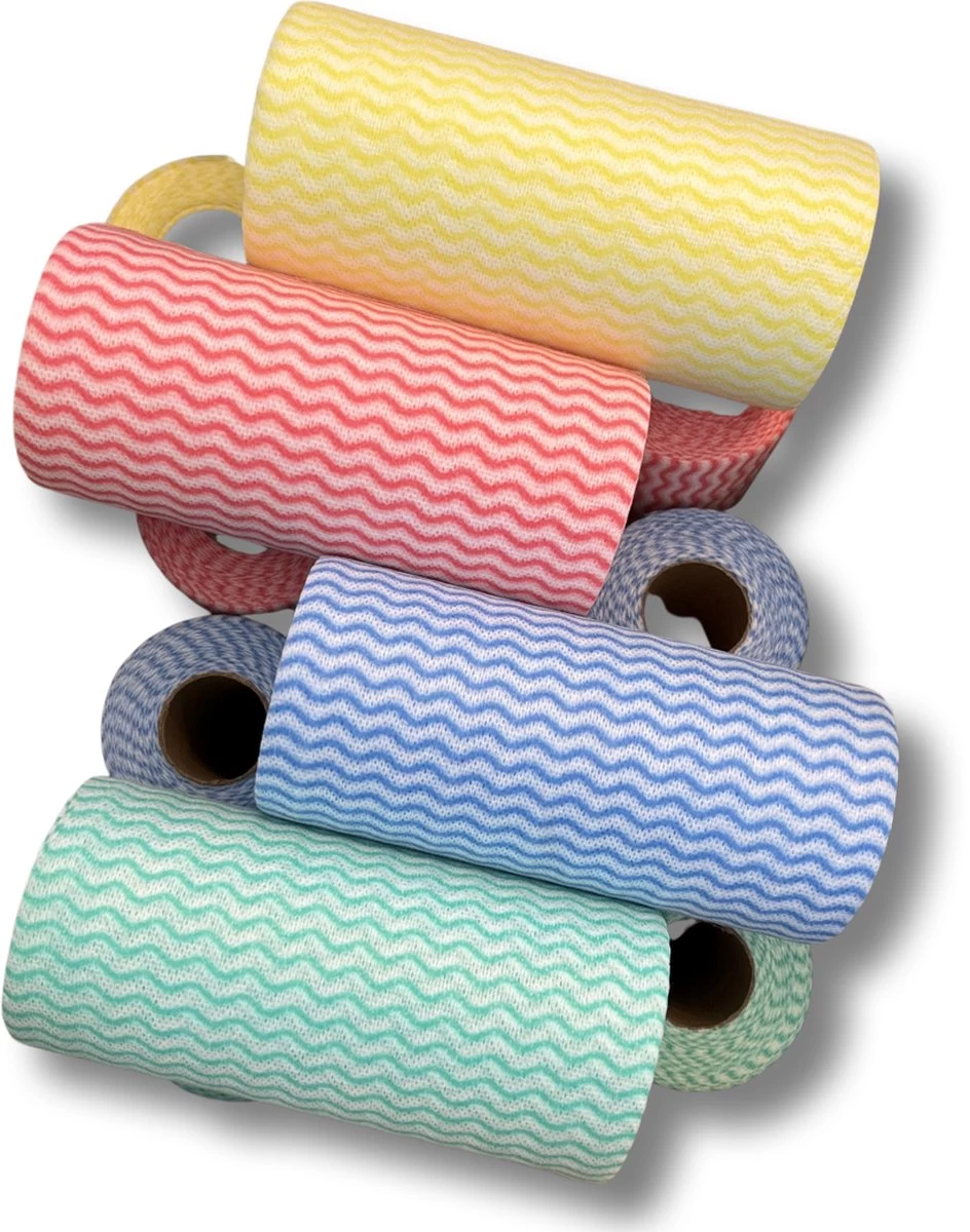 Maus Huishouddoekjes Op Rol 4 X 50 Stuks - 200 Schoonmaakdoekjes - Mix Kleuren 3 Maus Huishouddoekjes Op Rol 4 X 50 Stuks - 200 Schoonmaakdoekjes - Mix Kleuren