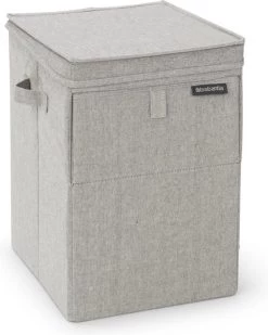 Brabantia Wasmand Met Deksel - Stapelbaar - 35 L - Grey
