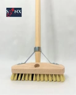 Synx Tools Luiwagen Fiber 22cm - Schrobber - Vloerschrobber - Schoonmaakbezem - Schrobborstels - Incl. Steel 150 Cm -Schoonmaakartikelen Winkel 967x1200 1