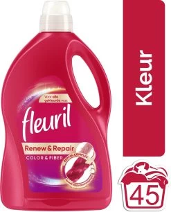 Fleuril Color & Fiber - Vloeibaar Wasmiddel - Gekleurde Was - 45 Wasbeurten -Schoonmaakartikelen Winkel 968x1200