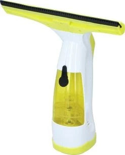 Alpina Elektrische Ramenwasser - Ruitenreiniger 635GR - Oplaadbare Raamtrekker - 3,7V Lithiumbatterij - Batterijduur 30 Minuten - 70ML Waterreservoir - Wit/Geel -Schoonmaakartikelen Winkel 973x1200 2