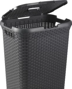 Curver Style Wasmand Met Deksel - 60L - Antraciet -Schoonmaakartikelen Winkel 974x1200 5