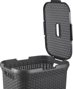 Curver Style Wasmand Met Deksel - 60L - Antraciet -Schoonmaakartikelen Winkel 983x1200 4